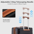 luggage sets 3 Piece with Spinner Wheel, 100% PC Material Lightweight Durable - Image 6