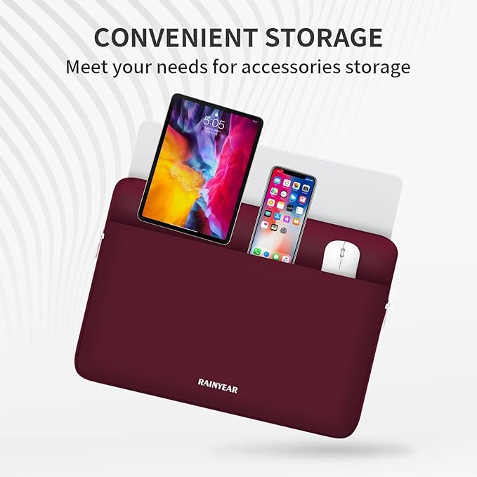 RAINYEAR Laptop Sleeve Case 15.6 Inch, Protective Portable Case - Image 4