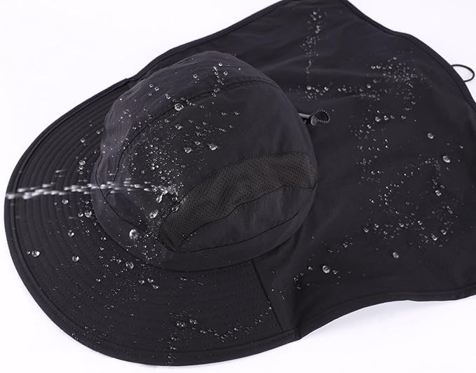 Home Prefer UPF 50+ Sun Hats for Men Women Wide Brim Fishing Hat - Image 4