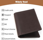 Jack&Chris Leather Passport Holder, Handmade Passport cover, Travel Wallet - Image 5
