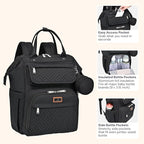 BabbleRoo Diaper Bag Backpack, Stroller Straps & Pacifier Case, Unisex Stylish - Image 4