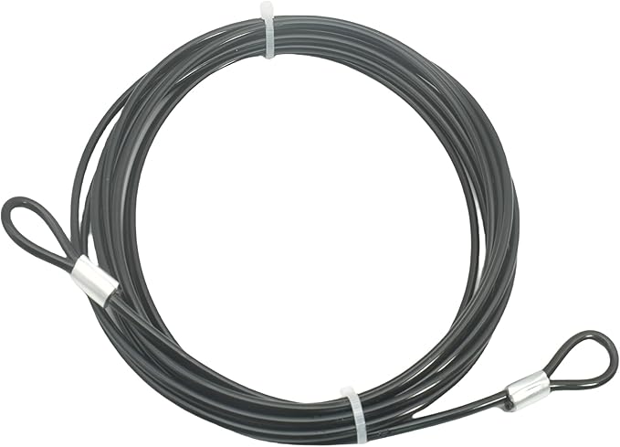 16FT 4mm Stainless Steel Outdoor Travel Security Cable Lock, Braided Steel by Bytiyar
