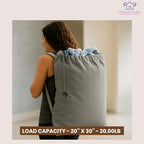 LFH Home Cotton Canvas Large Laundry Bag - Image 5
