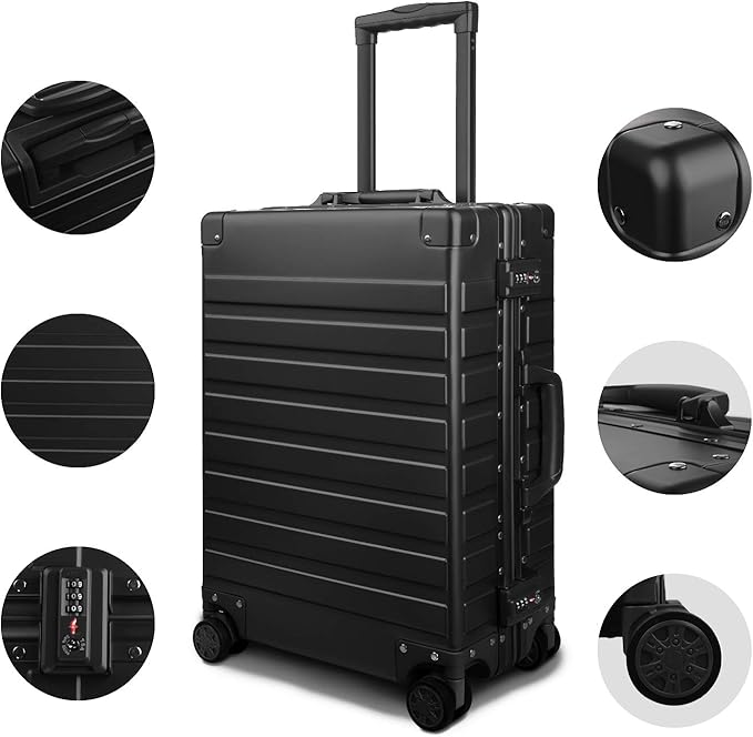 TRAVELKING All Aluminum Carry On Luggage - Image 5