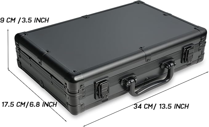 10 slots Watch organizer Case, Aluminum watch storage box, hard watch travel box - Image 7