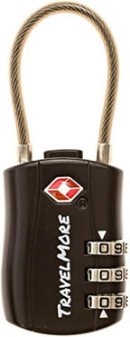 TSA Approved Travel Combination Cable Luggage Locks by TravelMore