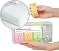 Premium Compressed Towels, Pure Cotton Portable Washcloth by QUALIALL