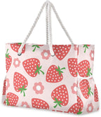 senya Large Beach Bags Totes Canvas Tote Shoulder Bag Soft Wave Water Resistant by senya
