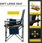 FAIR WIND 2 Pack Oversized Fully Padded Camping Chair - Image 4
