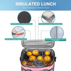 iknoe Large Foldable Cooler Bag, 8.5L Insulated Lunch Bag, Leakproof Lunch - Image 6