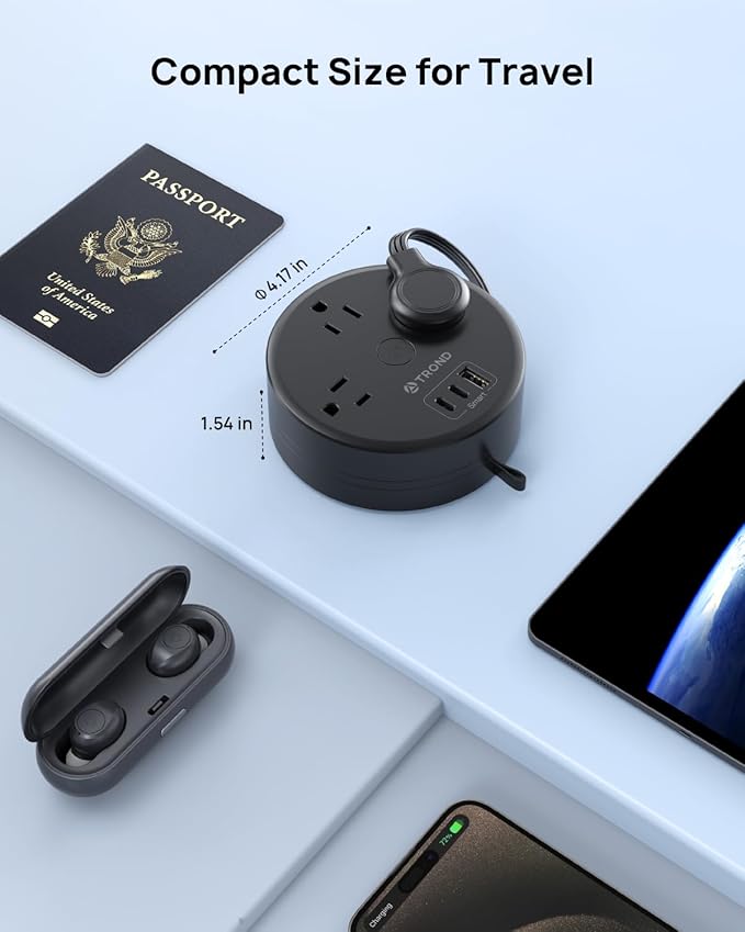 TROND Retractable Extension Cord Power Strip - Image 6