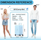 Krute Carry on Luggage 20 Inch Suitcases - Image 2