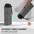 2pcs Collapsible Water Bottles 20.6oz Foldable Water Bottle BPA Free Reusable - Image 8