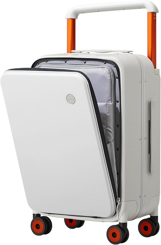 mixi Carry On Luggage Wide Handle Luxury Design Rolling Travel Suitcase PC by MIXI