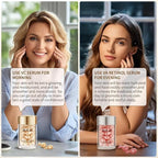 Vitamin C Anti-Wrinkle Aging Face Serum 30 Capsules+Retinol Collagen Anti-Aging Wrinkle 30 Capsules,VC For Morning+VA For Evening,Smooth,Hydrate,Firming Skin,Travel Portable