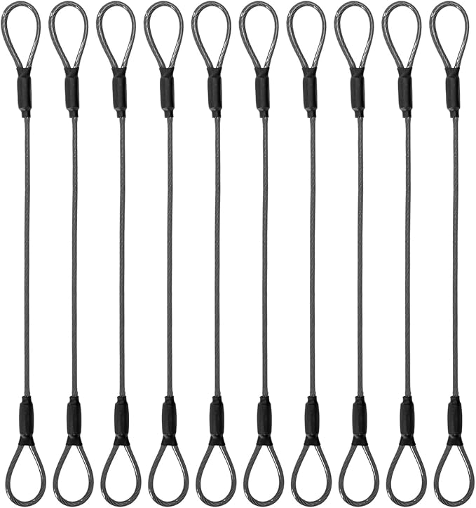 3.3mm Steel Wire Rope Outdoor Travel Security Cable Lock, Braided Steel Coated by MiMetty