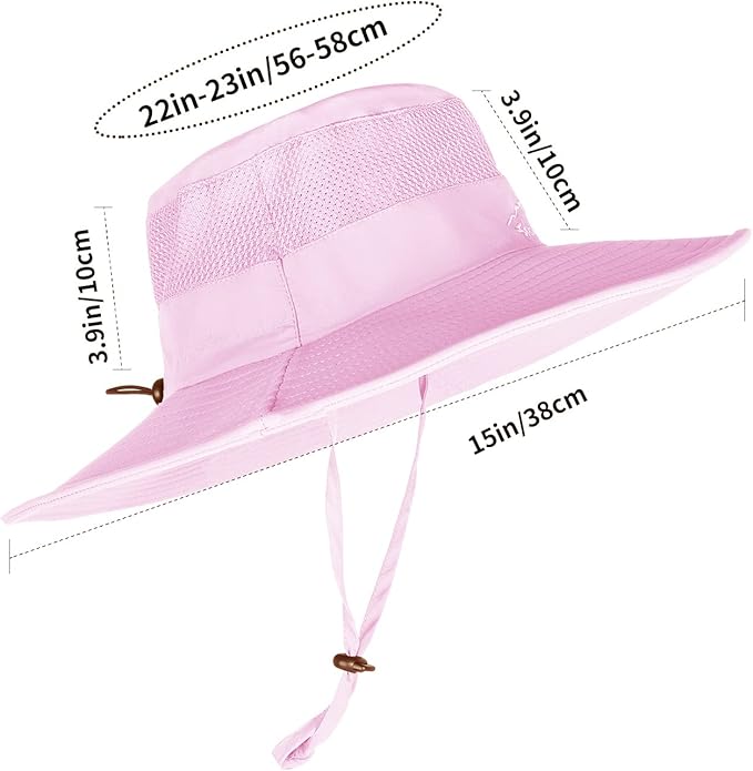 Sun Hats for Men Women Fishing Hat UPF 50+ Breathable Wide Brim Summer UV - Image 6