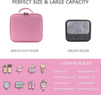 Makeup Bag with Led Mirror, Travel Makeup Organizer with 3 Color Setting & 10X - Image 2