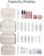 Travel Toiletry Bag for Women Large Hanging Makeup Bag Organizer Toiletries Bag - Image 5