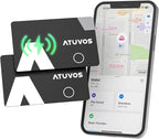 ATUVOS Rechargeable Wallet Tracker Card, Ultra Slim 1.6mm Wallet Card Tracker by ATUVOS