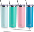 koodee 20 oz Stainless Steel Skinny Tumbler Double Wall Insulated Water Tumbler by koodee