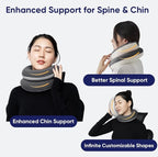 Vesta Loop Neck Pillow for Travel, Spiral Wrapping Design for Enhanced Chin & - Image 4