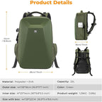 K&F Concept Camera Backpack, Hardshell Photography DSLR Camera Bag - Image 7