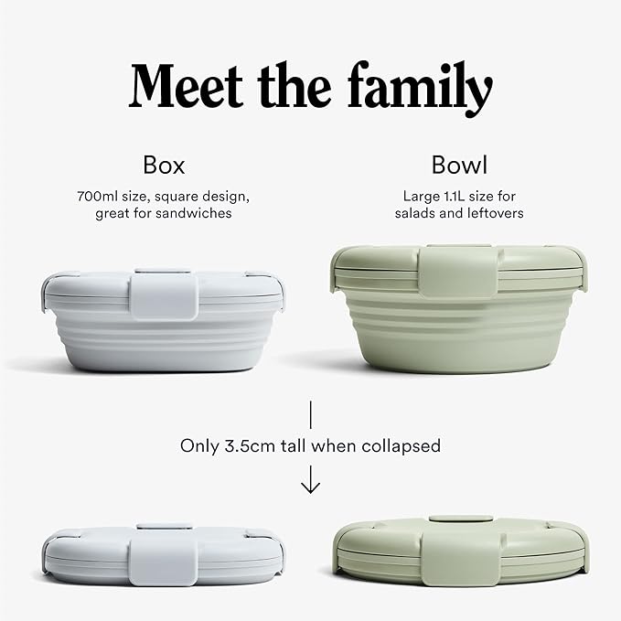 STOJO Collapsible Sandwich Box – 24oz, Reusable Food Storage Container - Image 8
