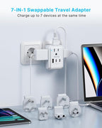 VINTAR Universal Travel Adapter Kit, 3ft Detachable Extension Cord - Image 3