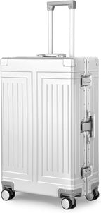 All Aluminum Magnesium Carry On Luggage，Cut from Whole Aluminum Sheet，22x14x9 by KANGSHILU