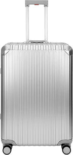 All Aluminum Luggage Suitcase 3 Sizes TSA Lock Carry On Silver - Image 5