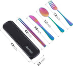 Travel Utensils with Case, Quatish Portable Silverware Set - Image 7