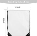 60 Pieces Drawstring Backpack Bags Sports Sackpack Bulk Cinch Gym Bag - Image 3