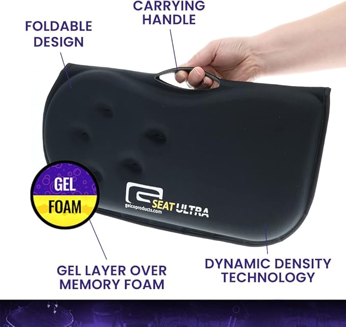 GSeat Ultra Orthopedic Gel and Foam Seat Cushion - Image 5