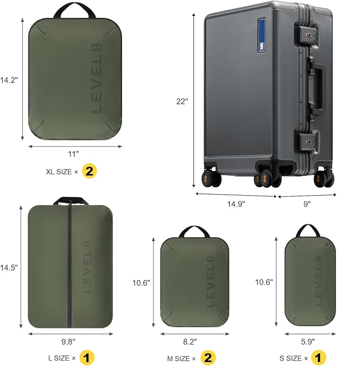 LEVEL8 Zipperless Carry On Luggage Airline Approved - Image 2