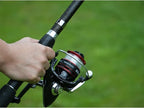 Fishing Pole Combo Set, 2.1m/6.89ft 2PCS Collapsible Rods 2PCS Spinning Reels - Image 4