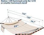 TegerDeger 12FT 2 Person Hammock Large Hammock 450LB Capacity - Image 6