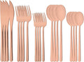20 Pieces Silverware Set 304 Stainless Steel, Healthy & Eco-Friendly Silver by Uniturcky