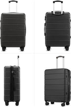 24 Inch Luggage with Spinner Wheels, Expandable Hardside Medium Checked Suitcase - Image 6