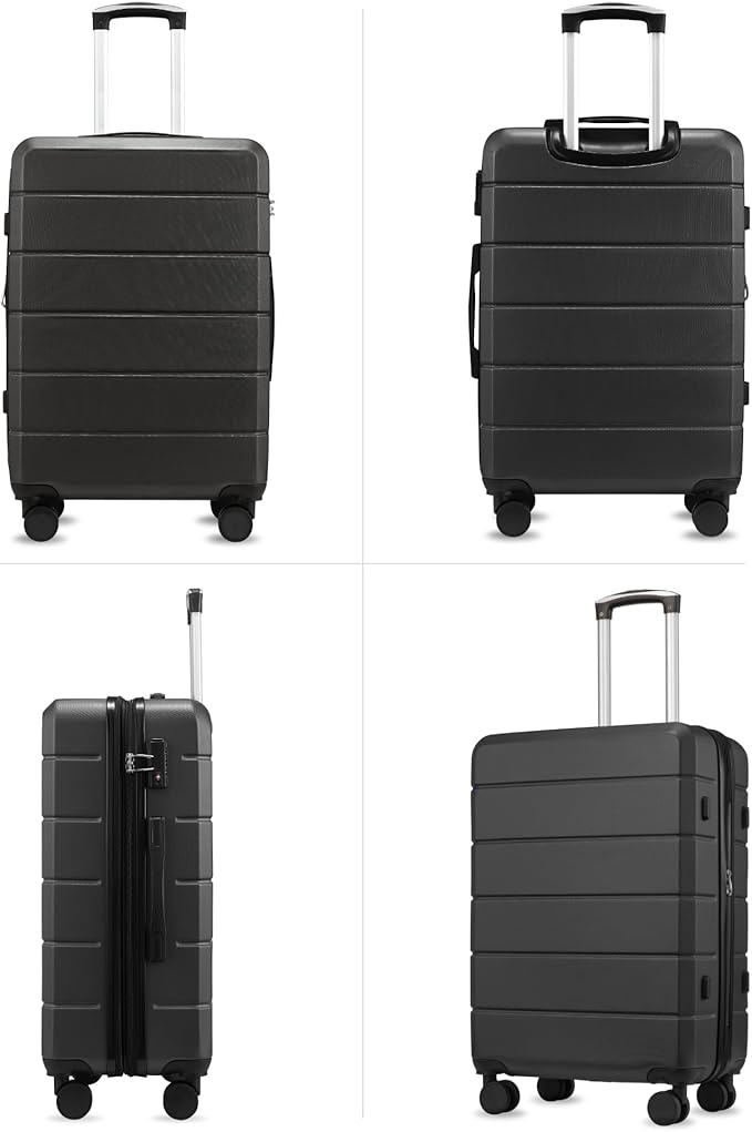 24 Inch Luggage with Spinner Wheels, Expandable Hardside Medium Checked Suitcase - Image 6