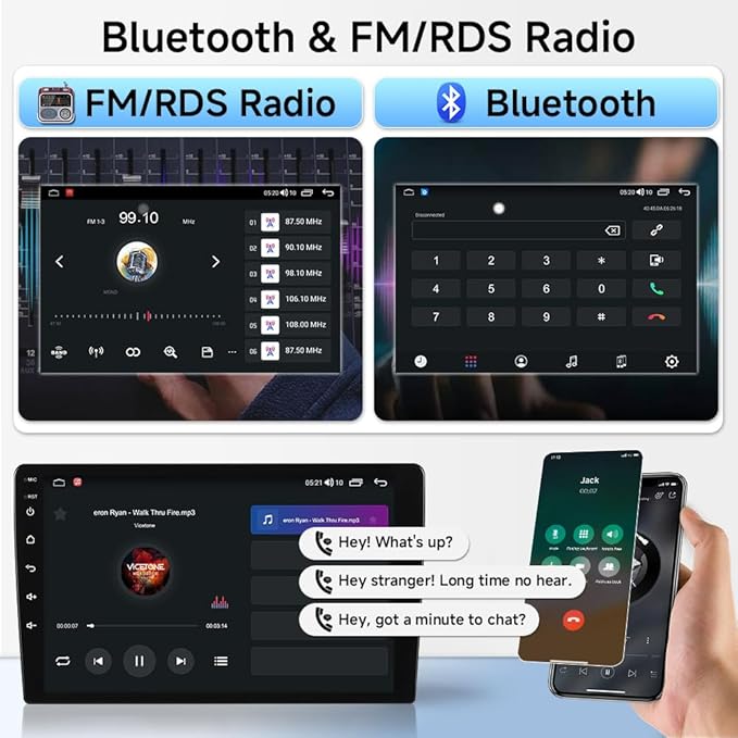 ASURE Car Stereo Radio Upgrade for Mustang 2010-2014, 10.1 inch 8Core 4G+64G - Image 5