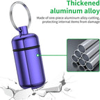 3 Pack Small Pill Box, Airtight Aluminum Alloy Pill Organizer Travel Pill Case - Image 5