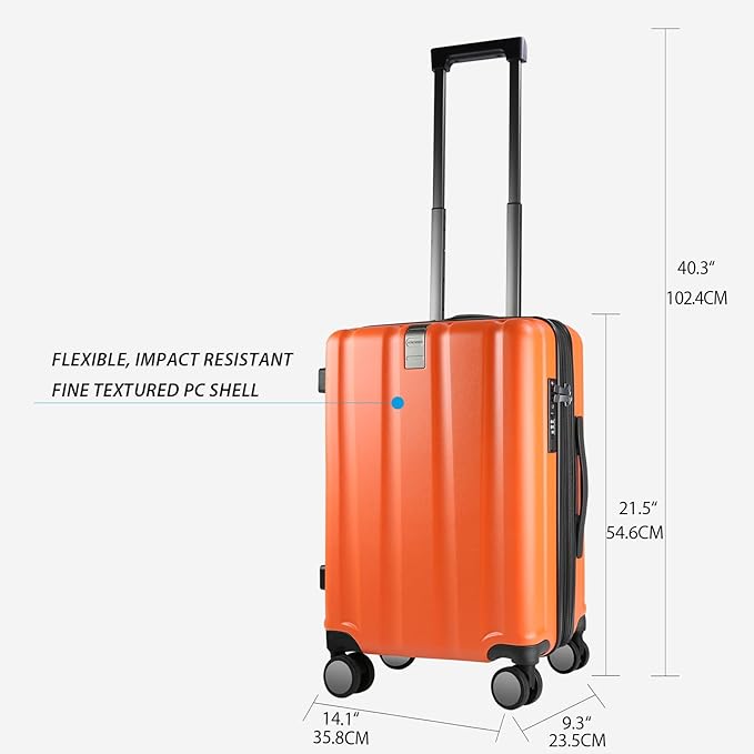 KROSER Hardside Expandable Carry On Luggage - Image 2