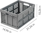 Clax® crate | folding box | basket | 48 qt | grey - Image 7