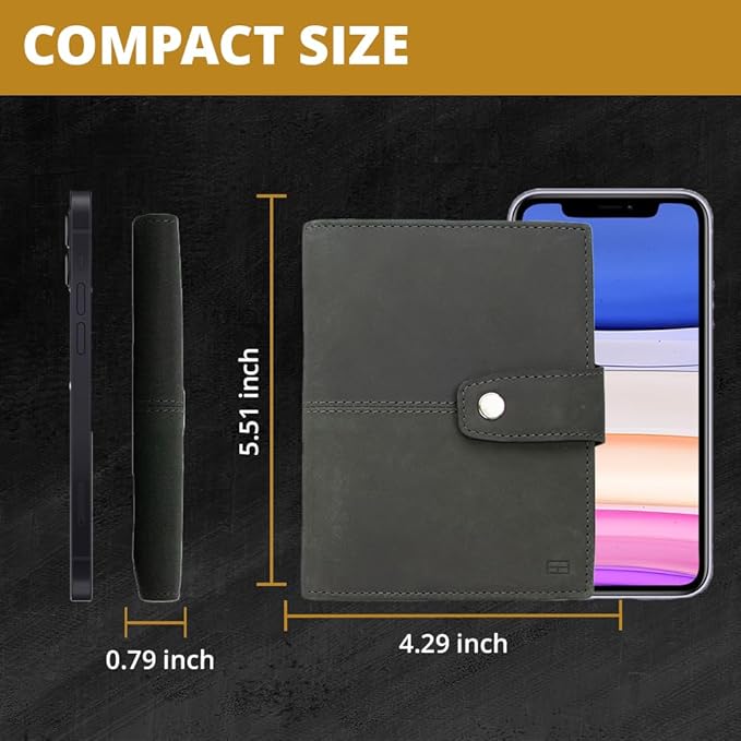 GARZINI Passport Holder with AirTag, Passport Wallet with RFID, Travel - Image 4