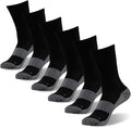 FOOTPLUS Hiking Copper Compression Socks, Unisex Cushioned Sole Arch Support by FOOTPLUS