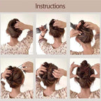 Black Adjustable Elastic Hair Comb,Stretchy Double Comb Hair Clip,No Crease Hair Pins Double Slides Hairpins Combs Women Hairs Styling Accessories Hairs Care Styling Tools and Appliances