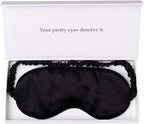 Silk Sleep Mask Light Blocking Luxury 100% Mulberry 19mm Silk Eye Mask Eye by YanserSelection