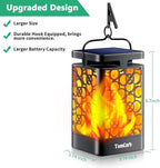 TomCare Solar Lights Upgraded Solar Lantern Flickering Flame Outdoor Hanging - Image 7