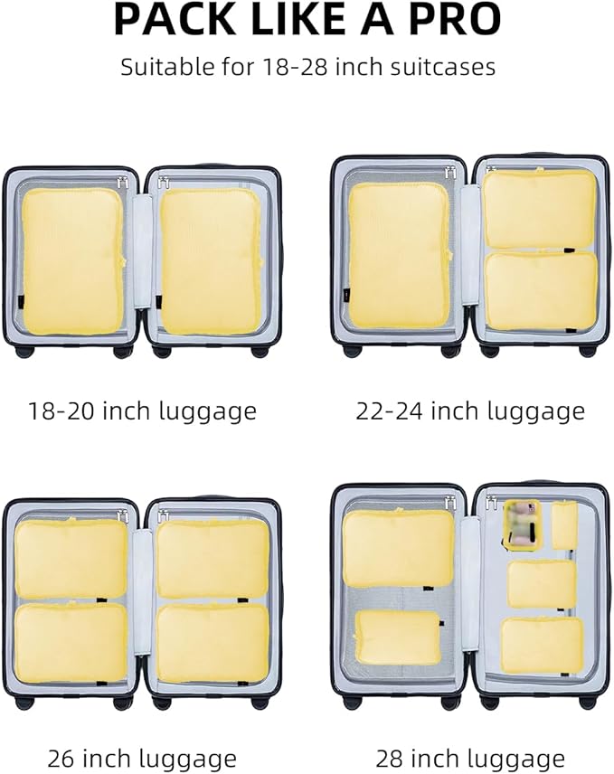 6 Set Compression Packing Cubes - Image 8